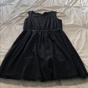 black dress with sparkles